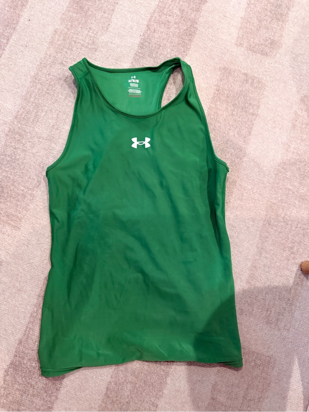 Under Armour Green Athletic Racerback Tank Top